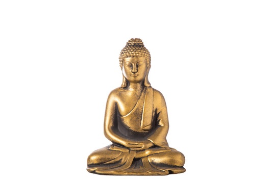 10" Cement Meditating Buddha Figurine