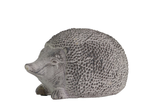 3" Cement Standing Hedgehog Figurine
