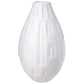 Ceramic Round Bellied Vase Gloss Finish White-9.00"H