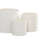 Ceramic Round Pot Matte Finish White-7.50"H