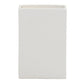 Ceramic Rectangle Vase Matte Finish White-12.00"H