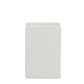 Ceramic Rectangle Vase Matte Finish White-12.00"H