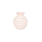 Ceramic Round Vase Gloss Finish Off White