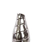 Ceramic Vase Polished Chrome Finish Silver 15.75"H