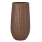 Ceramic  Round Vase Matte Finish Bronze-15"H