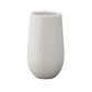 Ceramic Round Vase Matte Finish White-15.00"H