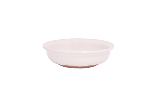 Stoneware Bowl White-3.00"H