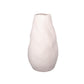 Ceramic Round Bellied Vase Matte Finish White-12.00"H