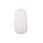 Ceramic Round Vase Matte Finish White-10.50"H