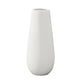 Ceramic Round Bellied Vase Matte Finish White-12.00"H