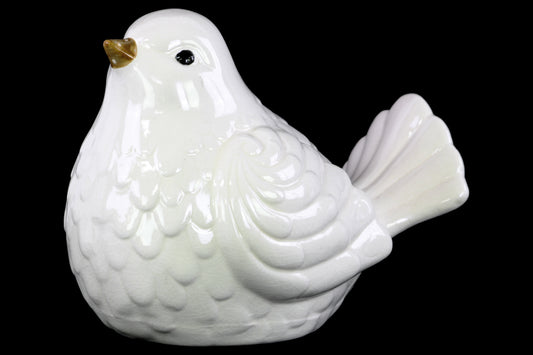 Porcelain Figurine Gloss Finish White 8"H -299