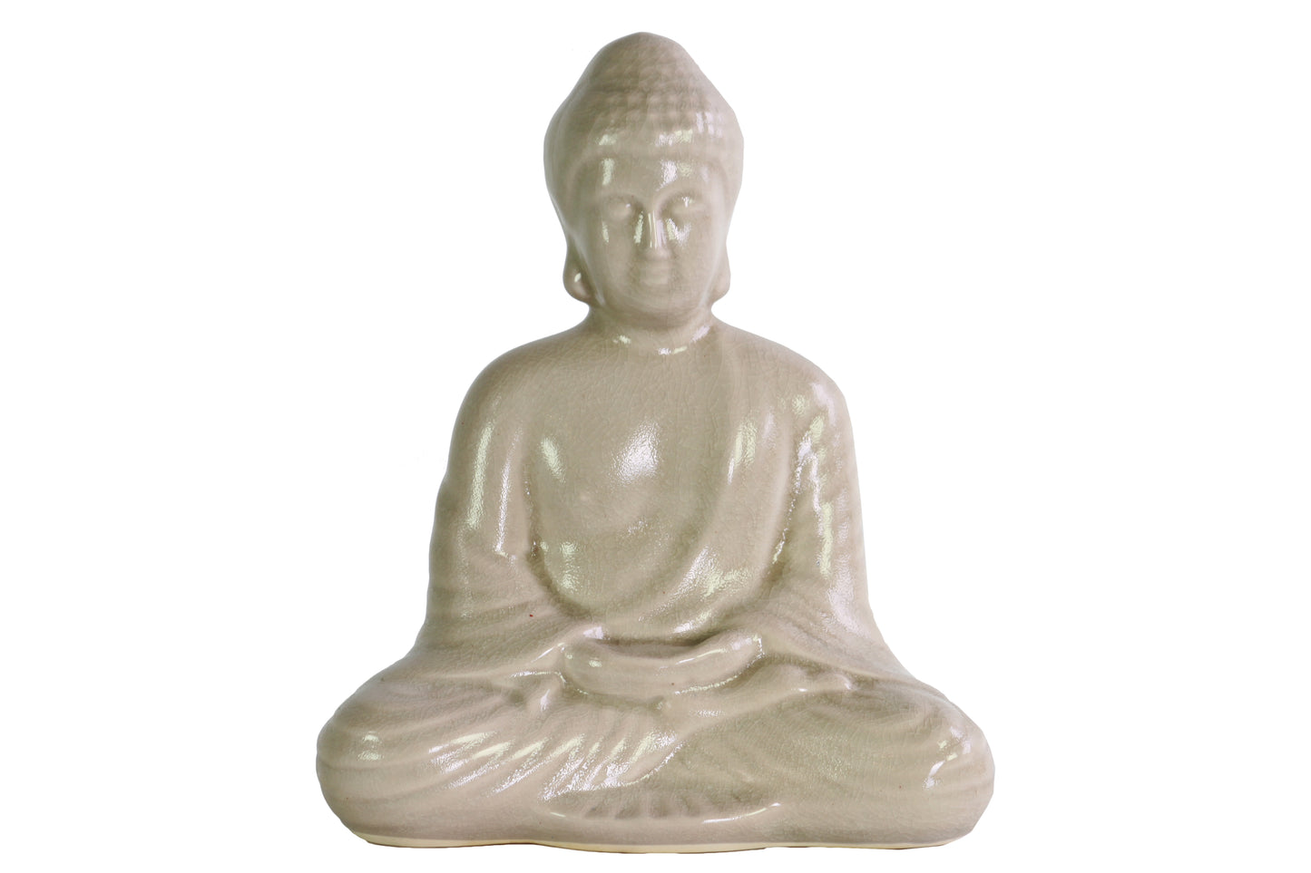 9" Porcelain  Meditating Buddha Figurine