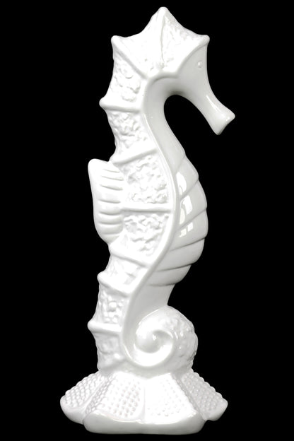 14" Porcelain Seahorse Figurine