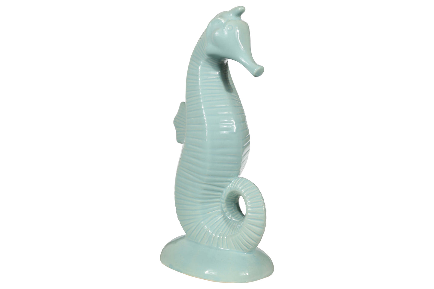 12" Porcelain Seahorse Figurine