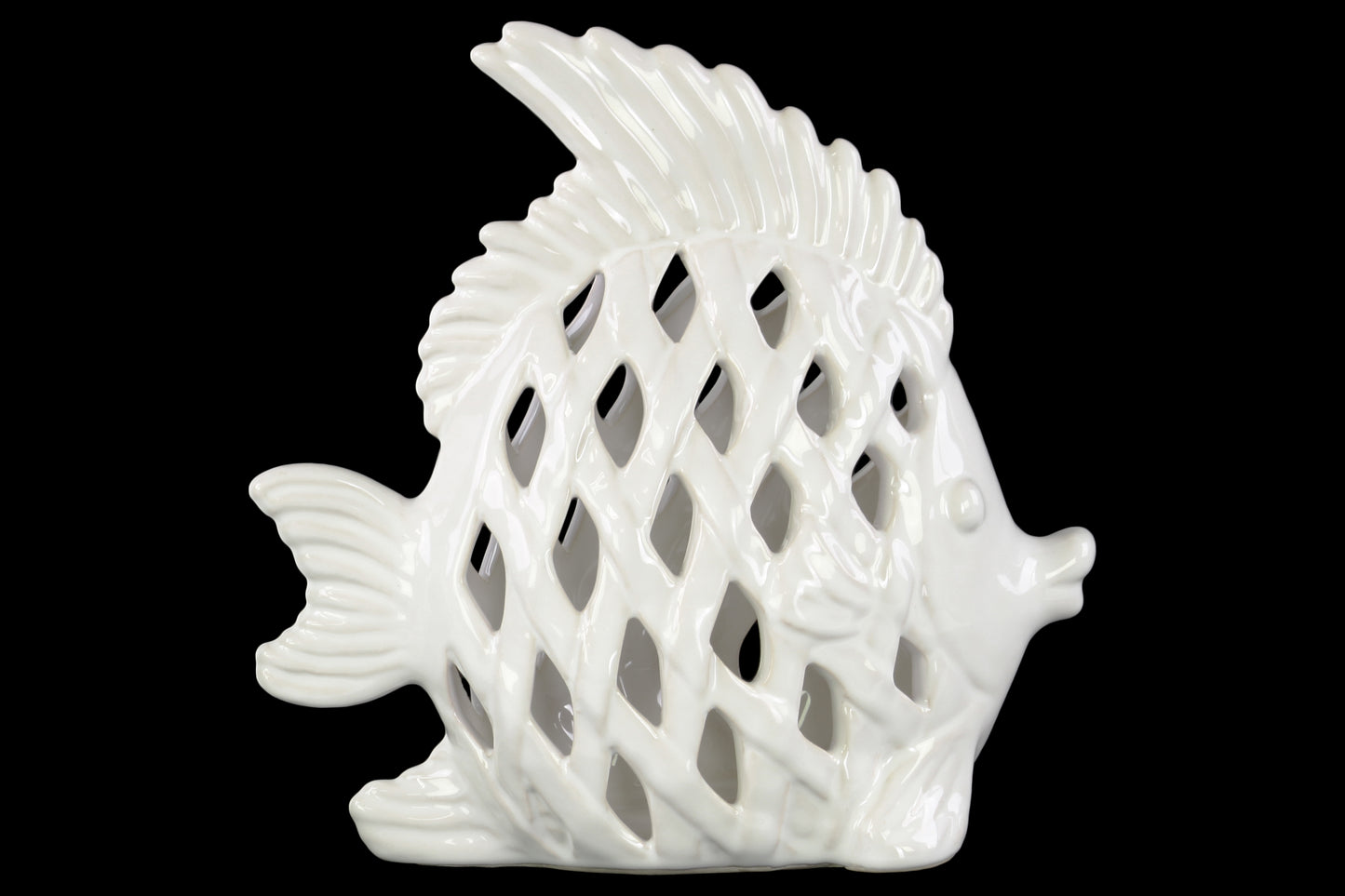 9" Ceramic Fish Specialty Figurine Gloss Finish