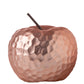 Ceramic Apple Figurine Matte Finish Silver-4.75"H