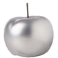 Ceramic Apple Figurine Matte Chrome Finish