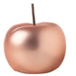 Ceramic Apple Figurine Matte Chrome Finish