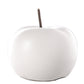 Ceramic Apple Figurine Matte Chrome Finish