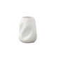 Ceramic Round Vase Matte Finish White-6.00"H