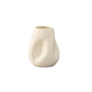 Ceramic Round Vase Matte Finish White-6.00"H