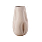 Ceramic Round Vase Matte Finish White-6.00"H