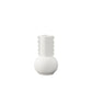 Ceramic Round Bellied Vase Matte Finish White-11.50"H