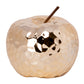 Ceramic Apple Figurine Gloss Finish Gold-4.75"H