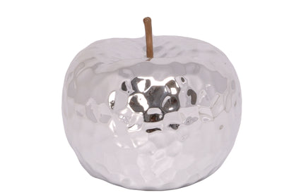 Ceramic Apple Figurine Gloss Finish Gold-4.75"H