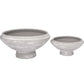 Terracotta Round Pot Set of Two Gray-8.00"H