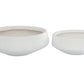 Bowl Shape Planter Set of Two Finish Taupe-6.00"H