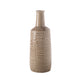 Ceramic Round Bottle Vase Gloss Finish Gray-17.00"H