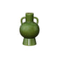 Ceramic Vase Gloss Finish Green-12.50"H