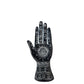 Ceramic Left Hand Figurine Matte Finish Black-10.25"H