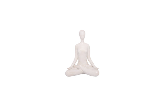 Resin Figurine White-8.50"H