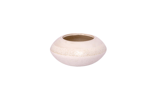 Ceramic Pot White-4.75"H