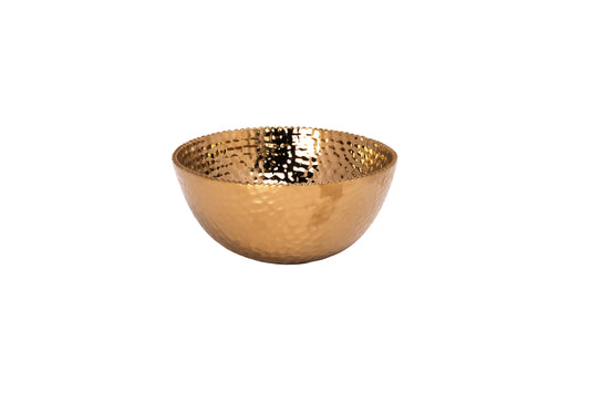 Ceramic Bowl Titanium Gold-4.25"H