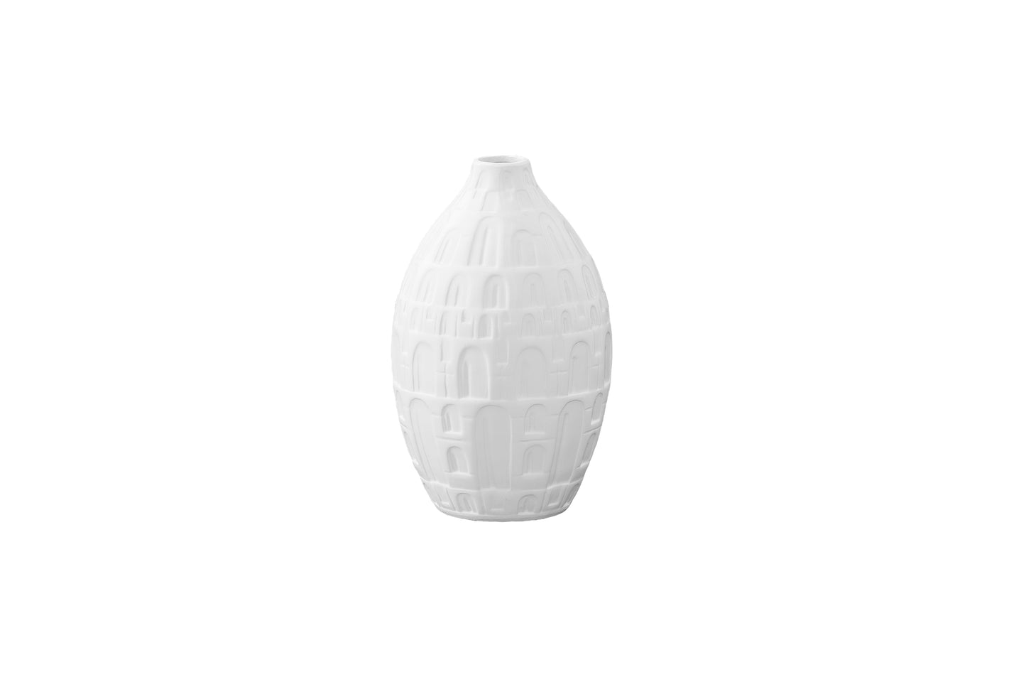 Ceramic Vase Matte Finish White