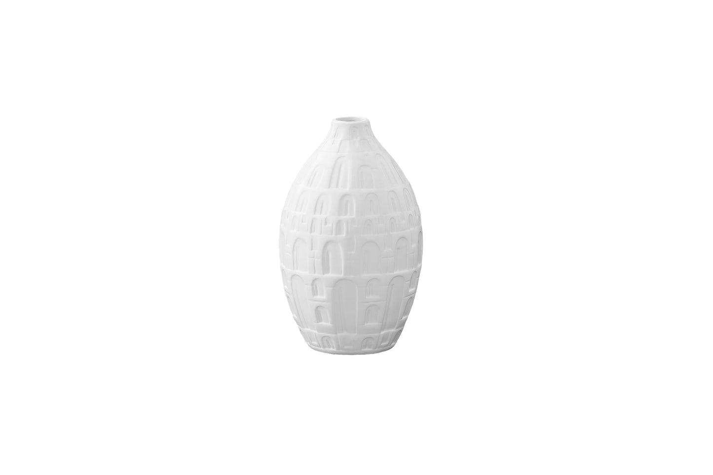 Ceramic Vase Matte Finish White