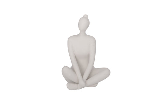 Ceramic Lady Figure White-8.00"H -69