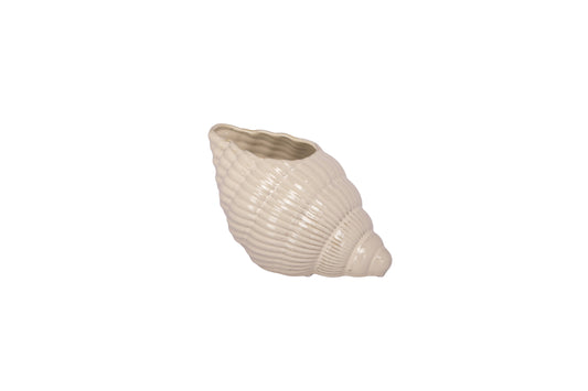 Ceramic Pot White-5.00"H