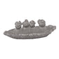 Cement Bird Bath Gray-3.75"H