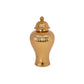 Ceramic Urn Vase Gold-16.25"H