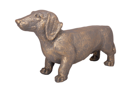 Fiberglass Dog Figurine Brown-18.25"H