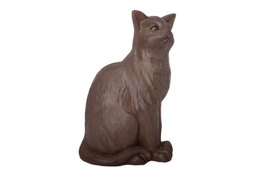 Fiberglass Cat Figurine Brown-22.50"H