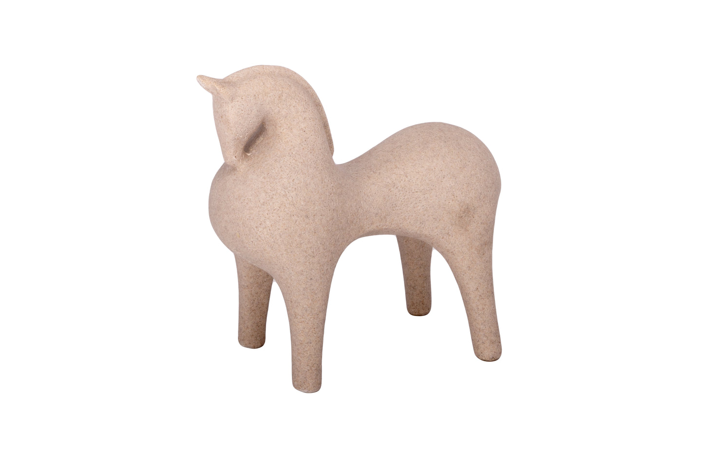 Resin Horse Decoration White-9.00"H