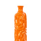 Ceramic Vase Gloss Finish Orange 19.5"H