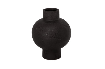 Ceramic Vase Black-9.75"H