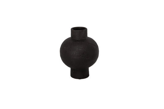 Ceramic Vase Black-9.75"H