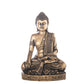 10" Cement Meditating Buddha Figurine in Bhumisparsha Mudra Position